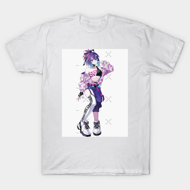 anime art girl T-Shirt by Yurii